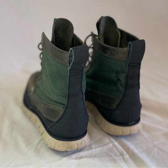 Cole Haan Zerogrand Tall Green Leather Boots N2157* Men's Size 8M - Picture 7 of 12